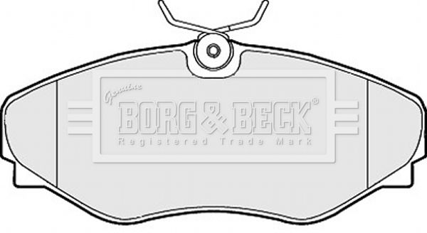 BORG & BECK stabdžių trinkelių rinkinys, diskinis stabdys BBP2150